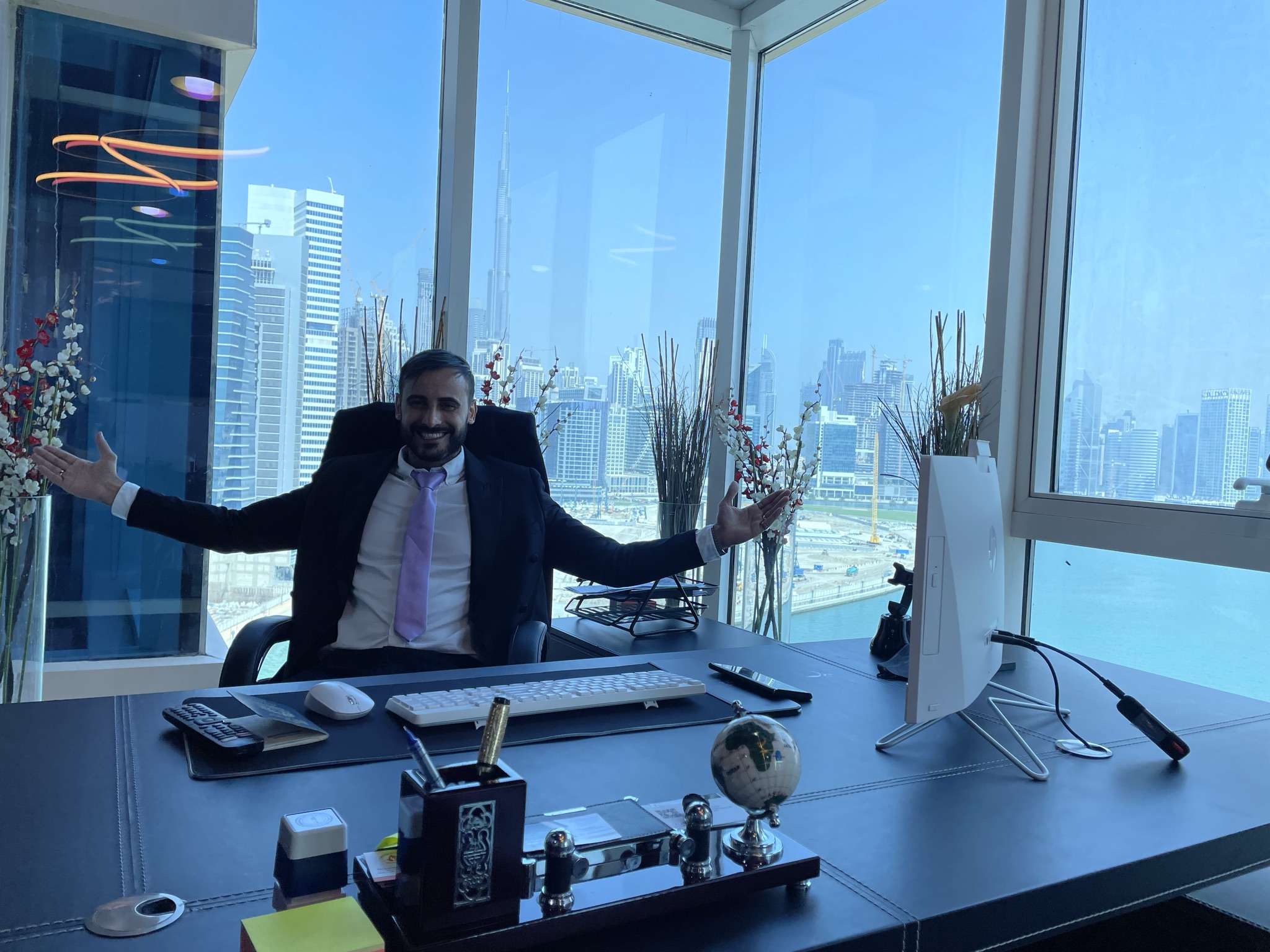Fernando Mezzomo em evento com premiação